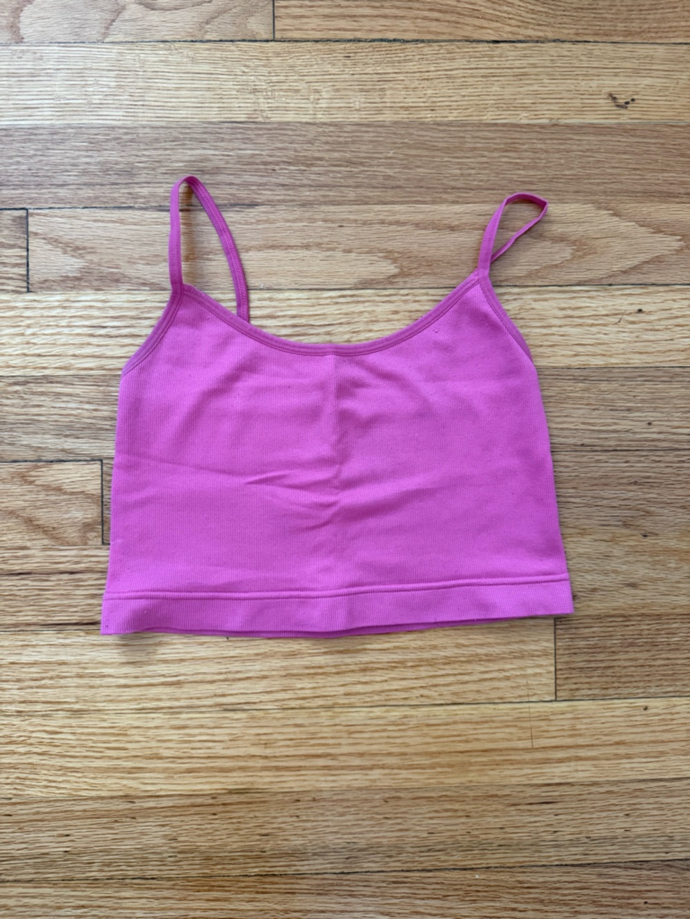Garage Pink Cropped Tank Top